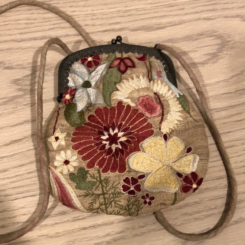 Handmade Embroidered Crossbody Bag